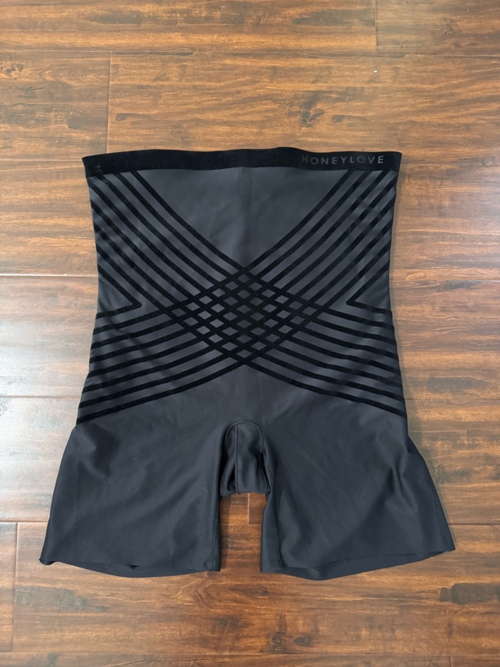 HoneyLove Silhouette High Waisted Super Power Short Shapewear Size 3X Black